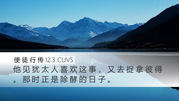 使 徒 行 传 12:3 CUVS Bible Verse Image