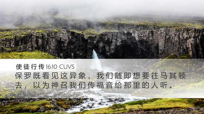 使 徒 行 传 16:10 CUVS Bible Verse Image