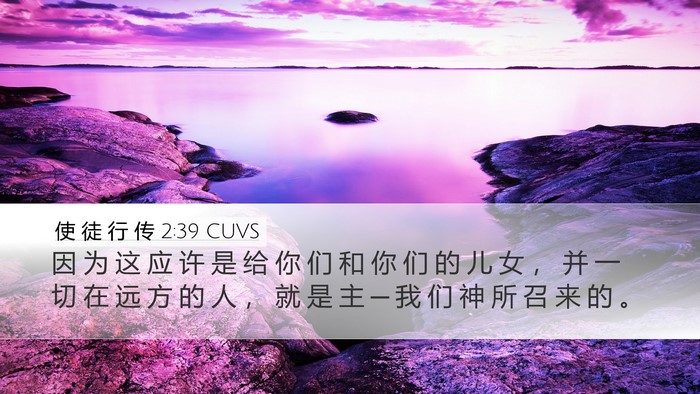 使 徒 行 传 2:39 CUVS Bible Verse Image