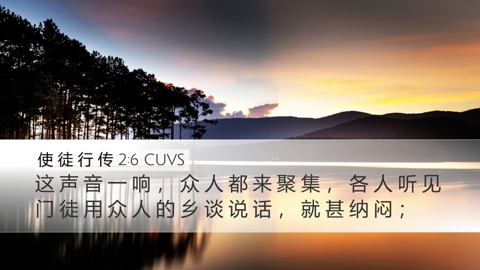 使 徒 行 传 2:6 CUVS Bible Verse Image