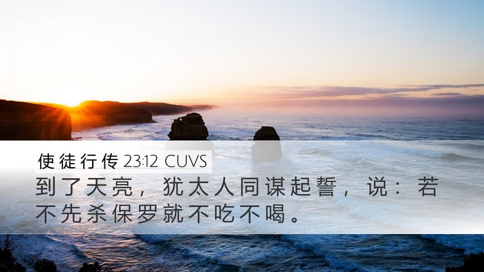 使 徒 行 传 23:12 CUVS Bible Verse Image