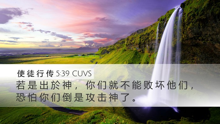 使 徒 行 传 5:39 CUVS Bible Verse Image