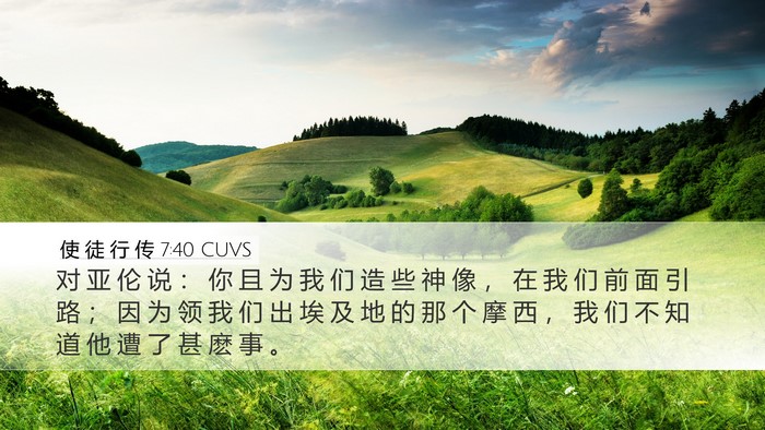 使 徒 行 传 7:40 CUVS Bible Verse Image