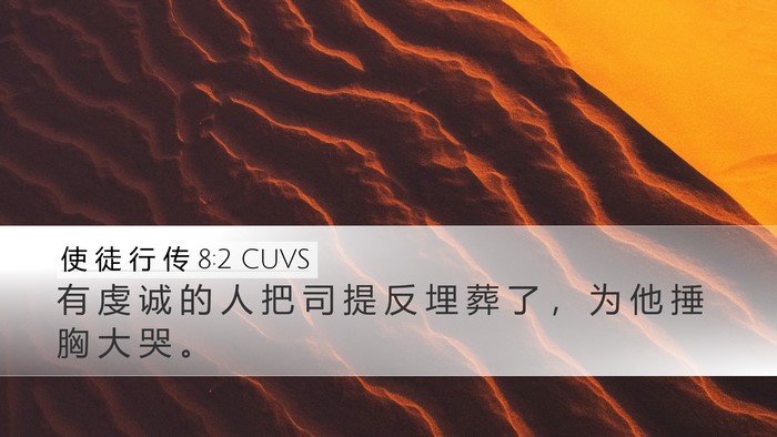 使 徒 行 传 8:2 CUVS Bible Verse Image