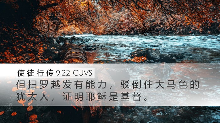 使 徒 行 传 9:22 CUVS Bible Verse Image
