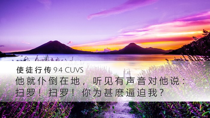 使 徒 行 传 9:4 CUVS Bible Verse Image