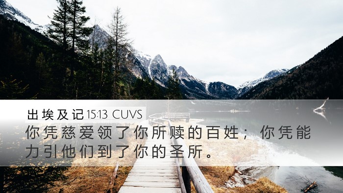 出 埃 及 记 15:13 CUVS Bible Verse Image