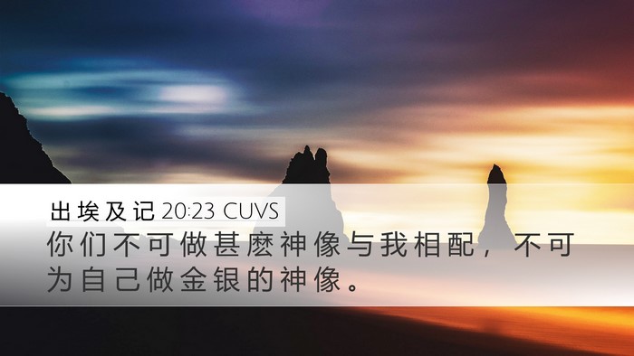 出 埃 及 记 20:23 CUVS Bible Verse Image