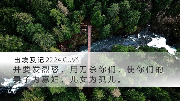 出 埃 及 记 22:24 CUVS Bible Verse Image