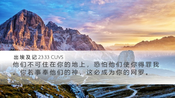 出 埃 及 记 23:33 CUVS Bible Verse Image