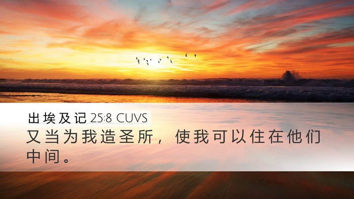 出 埃 及 记 25:8 CUVS Bible Verse Image