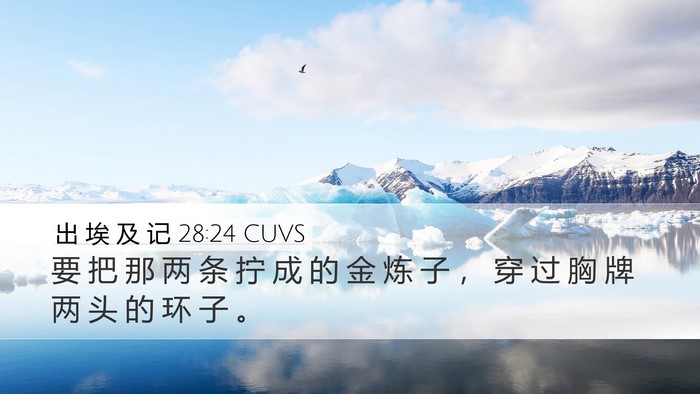 出 埃 及 记 28:24 CUVS Bible Verse Image