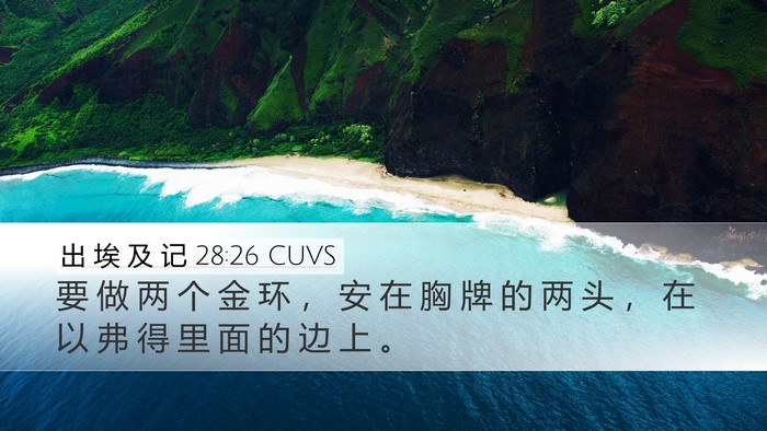出 埃 及 记 28:26 CUVS Bible Verse Image