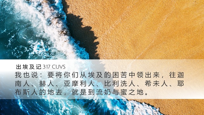 出 埃 及 记 3:17 CUVS Bible Verse Image