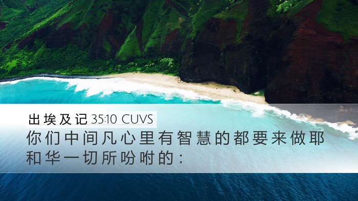 出 埃 及 记 35:10 CUVS Bible Verse Image