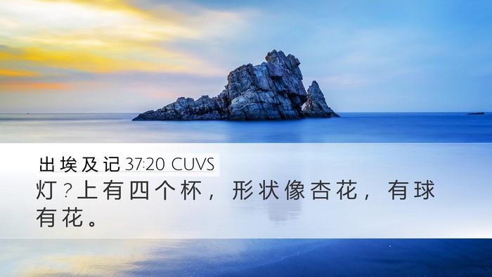 出 埃 及 记 37:20 CUVS Bible Verse Image