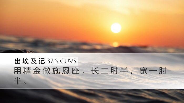 出 埃 及 记 37:6 CUVS Bible Verse Image