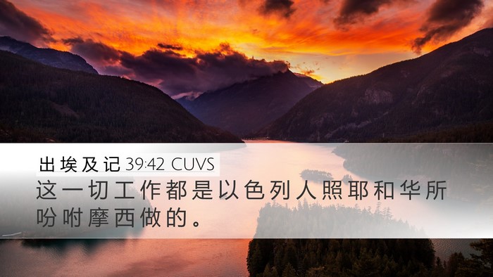 出 埃 及 记 39:42 CUVS Bible Verse Image