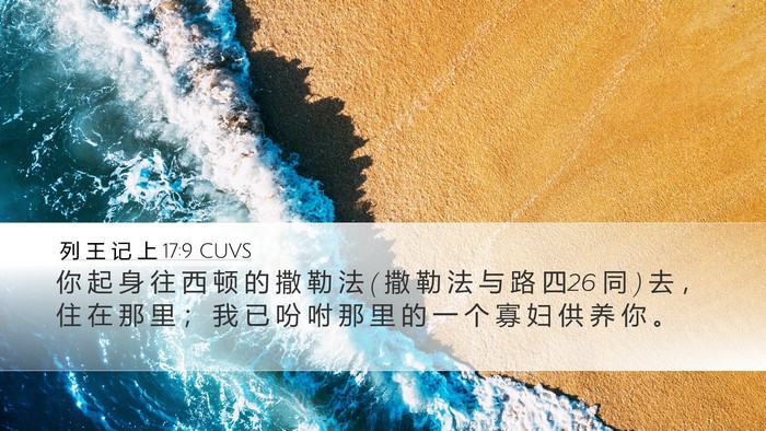 列 王 记 上 17:9 CUVS Bible Verse Image