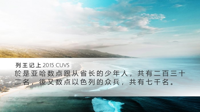 列 王 记 上 20:15 CUVS Bible Verse Image
