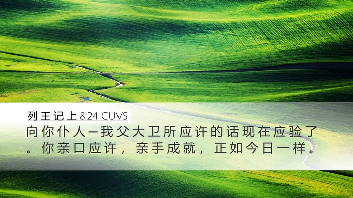 列 王 记 上 8:24 CUVS Bible Verse Image