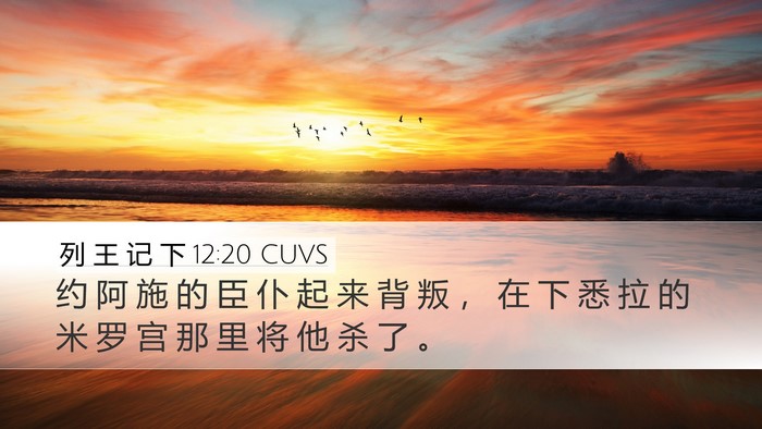 列 王 记 下 12:20 CUVS Bible Verse Image