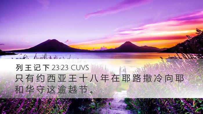 列 王 记 下 23:23 CUVS Bible Verse Image