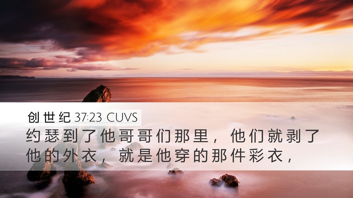 创 世 纪 37:23 CUVS Bible Verse Image