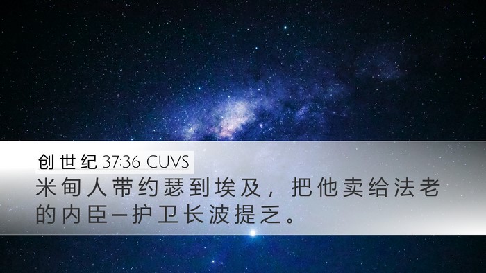 创 世 纪 37:36 CUVS Bible Verse Image