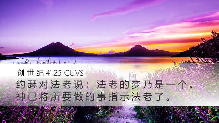 创 世 纪 41:25 CUVS Bible Verse Image