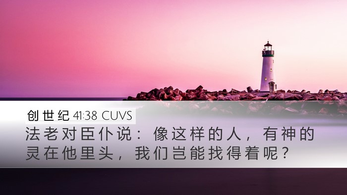 创 世 纪 41:38 CUVS Bible Verse Image