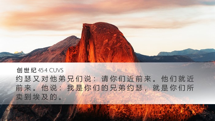 创 世 纪 45:4 CUVS Bible Verse Image