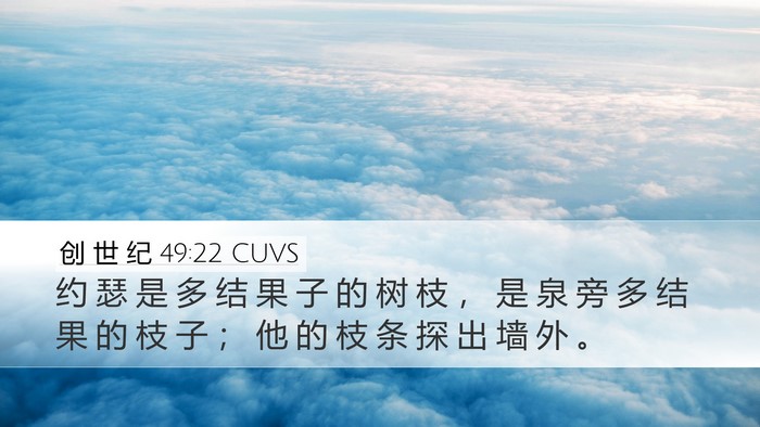 创 世 纪 49:22 CUVS Bible Verse Image