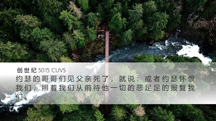 创 世 纪 50:15 CUVS Bible Verse Image