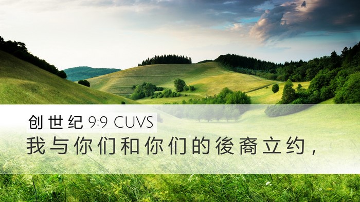 创 世 纪 9:9 CUVS Bible Verse Image