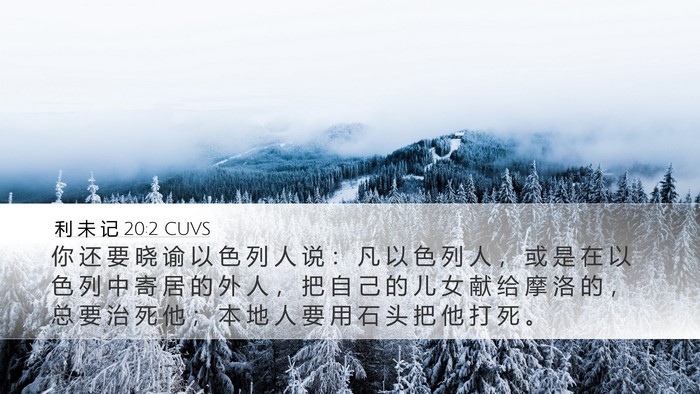 利 未 记 20:2 CUVS Bible Verse Image