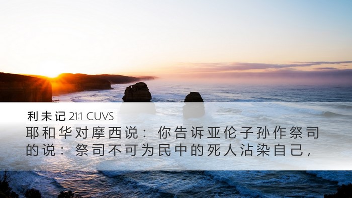 利 未 记 21:1 CUVS Bible Verse Image