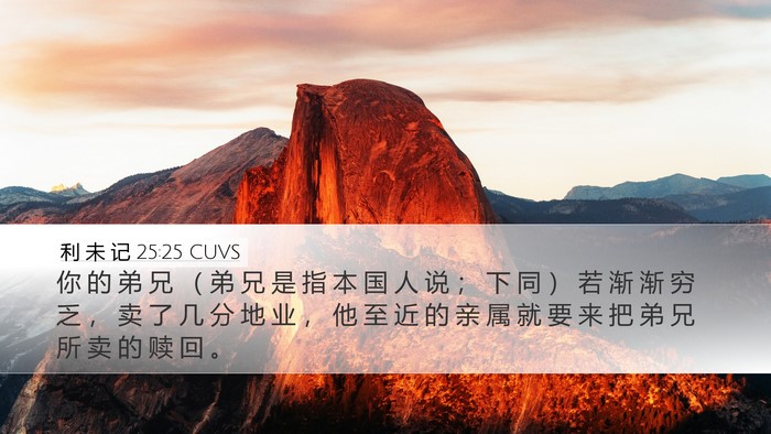 利 未 记 25:25 CUVS Bible Verse Image