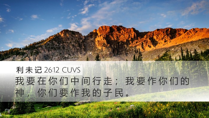 利 未 记 26:12 CUVS Bible Verse Image