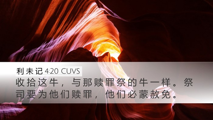 利 未 记 4:20 CUVS Bible Verse Image