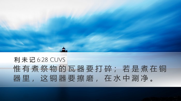 利 未 记 6:28 CUVS Bible Verse Image