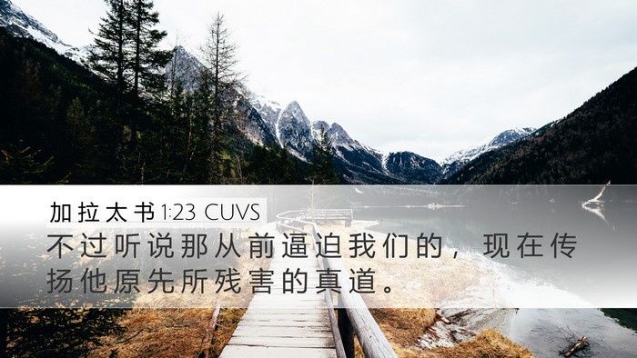 加 拉 太 书 1:23 CUVS Bible Verse Image