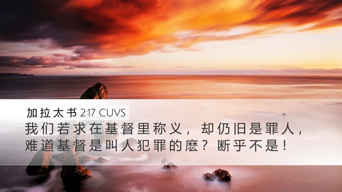 加 拉 太 书 2:17 CUVS Bible Verse Image