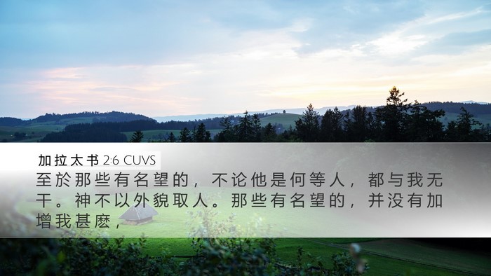 加 拉 太 书 2:6 CUVS Bible Verse Image