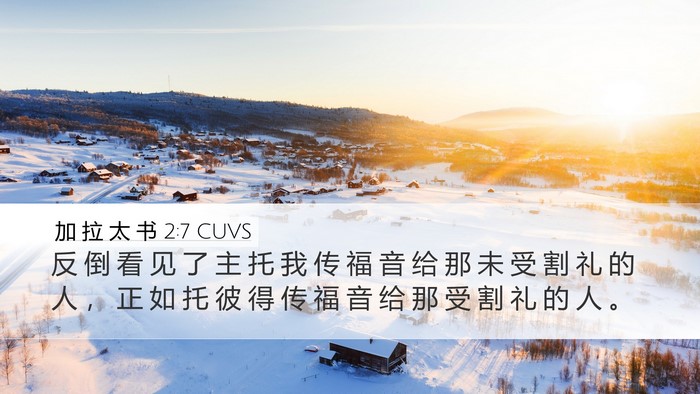 加 拉 太 书 2:7 CUVS Bible Verse Image