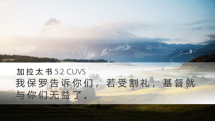 加 拉 太 书 5:2 CUVS Bible Verse Image