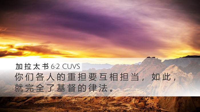 加 拉 太 书 6:2 CUVS Bible Verse Image
