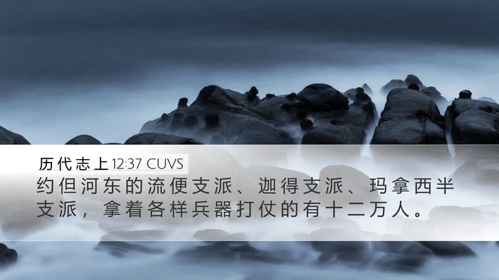 历 代 志 上 12:37 CUVS Bible Verse Image