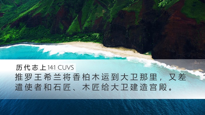 历 代 志 上 14:1 CUVS Bible Verse Image