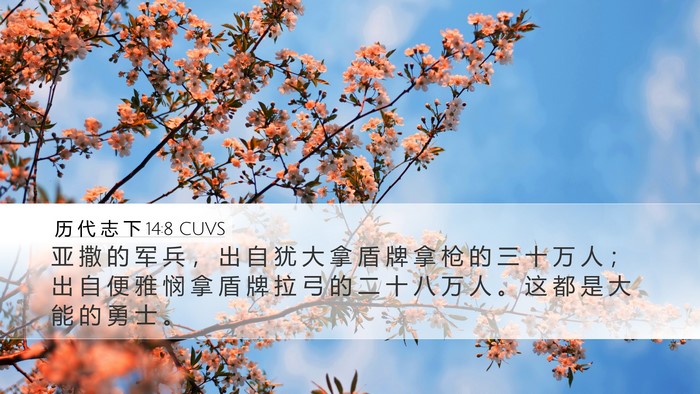 历 代 志 下 14:8 CUVS Bible Verse Image